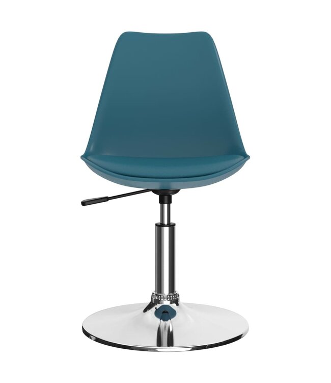 Eetkamerstoelen draaibaar 4 st kunstleer turquoise