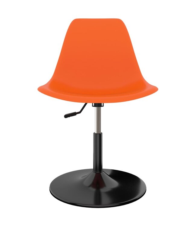 Eetkamerstoelen draaibaar 2 st PP oranje