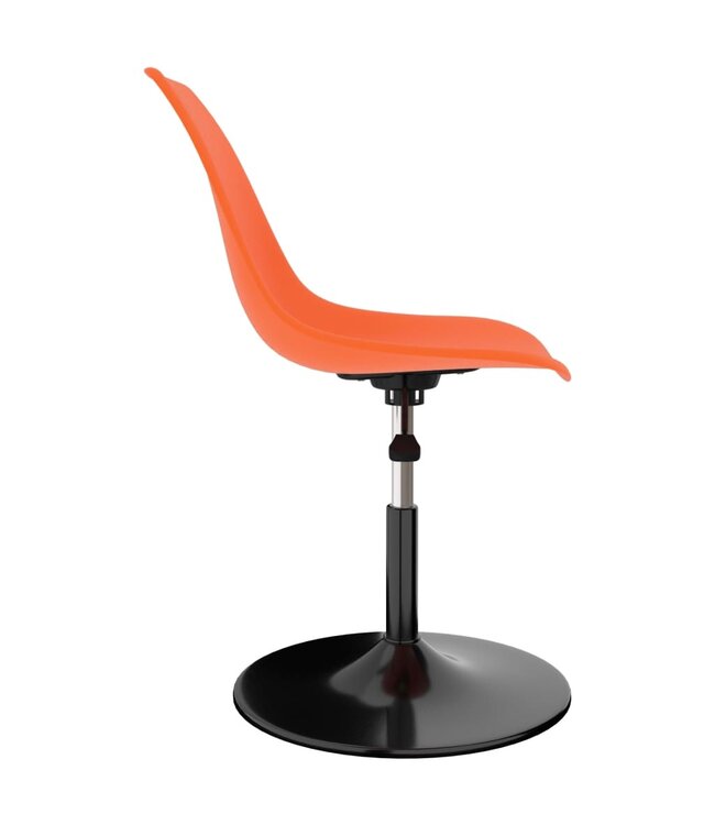 Eetkamerstoelen draaibaar 2 st PP oranje