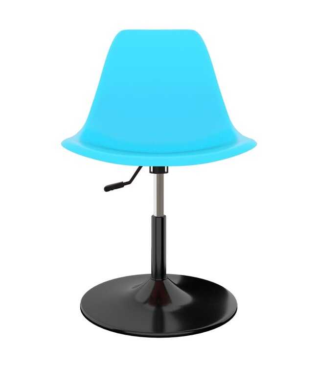 Eetkamerstoelen draaibaar 4 st PP blauw