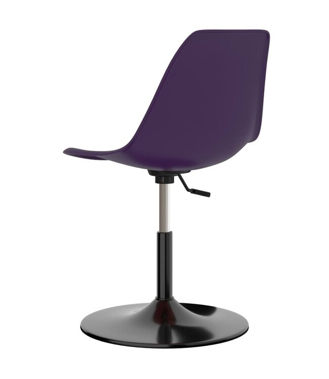 Eetkamerstoelen draaibaar 4 st PP lila