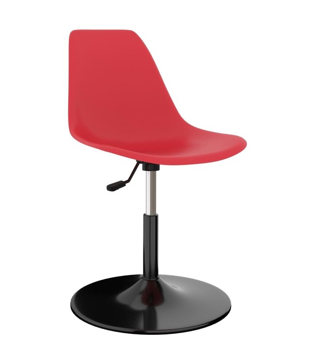 Eetkamerstoelen draaibaar 4 st PP rood