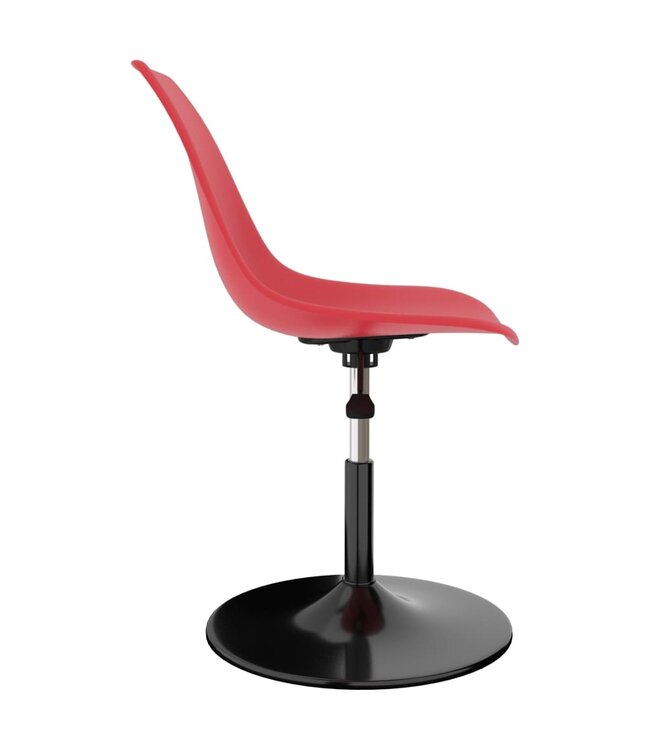 Eetkamerstoelen draaibaar 4 st PP rood