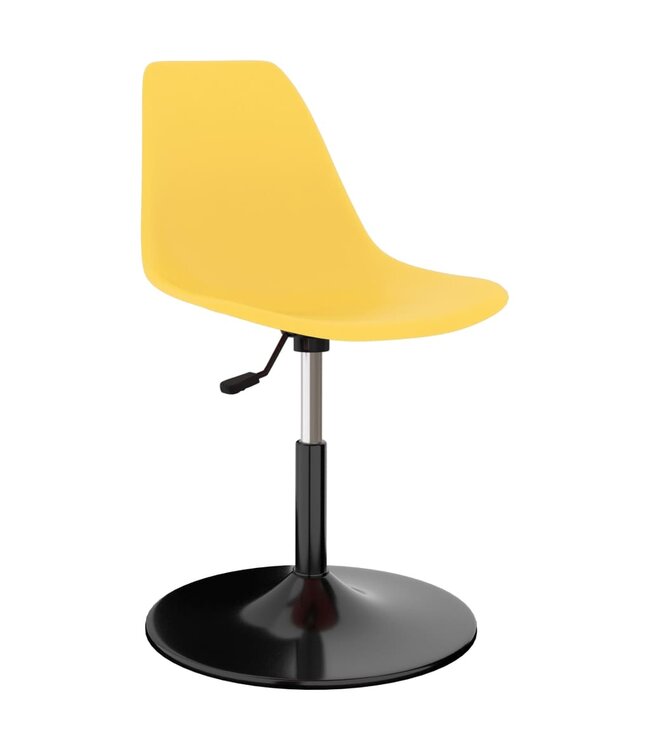 Eetkamerstoelen draaibaar 2 st PP geel