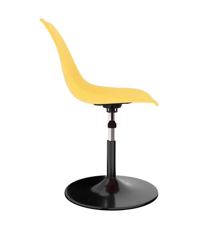 Eetkamerstoelen draaibaar 2 st PP geel