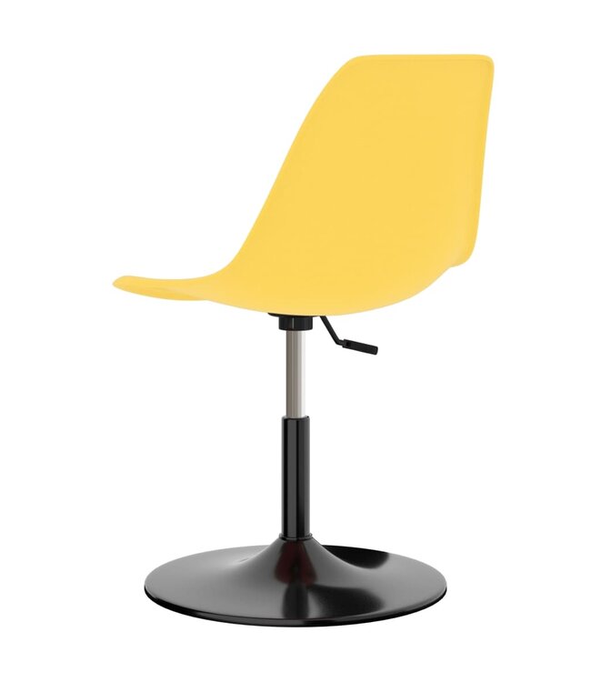 Eetkamerstoelen draaibaar 2 st PP geel