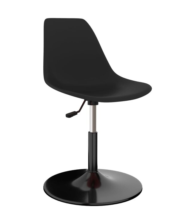 Eetkamerstoelen draaibaar 2 st PP zwart