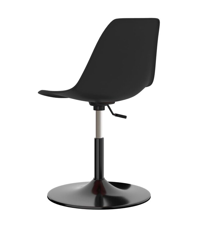 Eetkamerstoelen draaibaar 2 st PP zwart