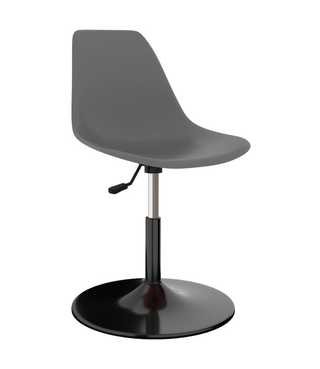 Eetkamerstoelen draaibaar 4 st PP lichtgrijs