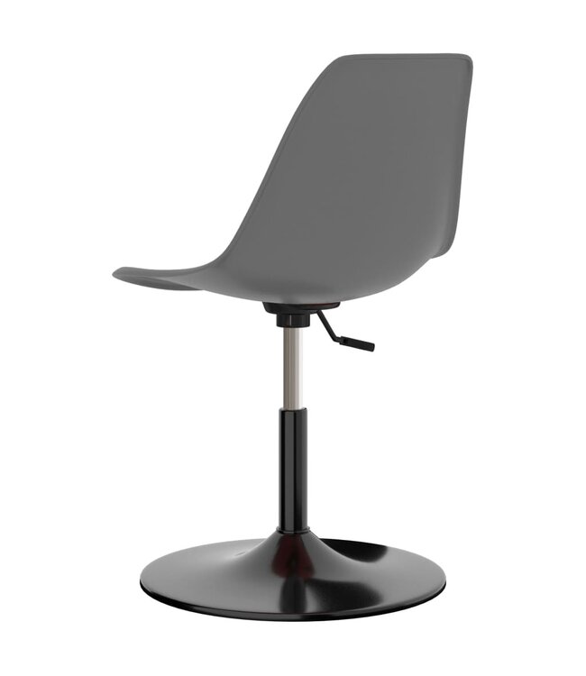 Eetkamerstoelen draaibaar 2 st PP lichtgrijs