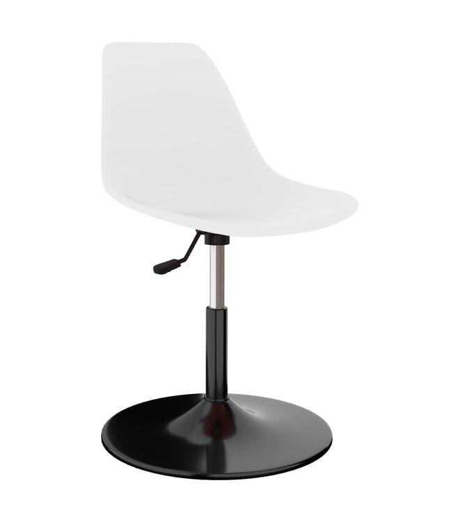 Eetkamerstoelen draaibaar 4 st PP wit