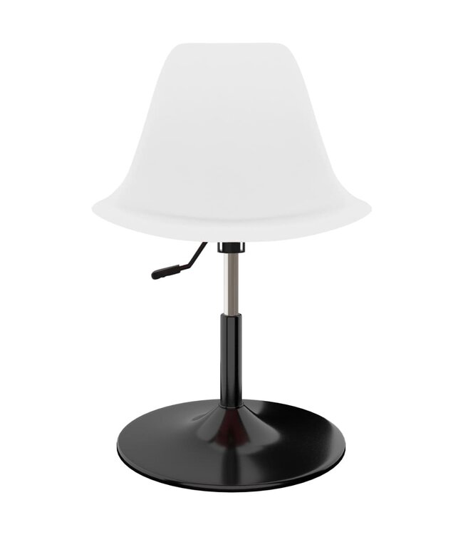 Eetkamerstoelen draaibaar 4 st PP wit