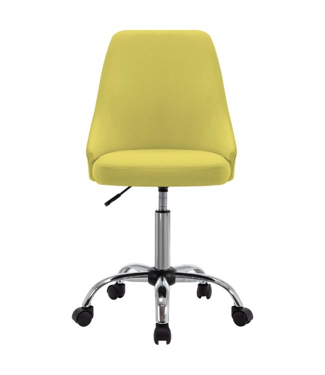 Eetkamerstoelen 2 st stof geel