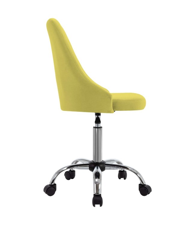 Eetkamerstoelen 2 st stof geel