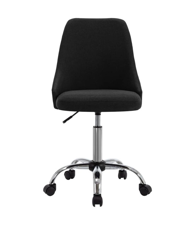 Eetkamerstoelen 2 st stof zwart