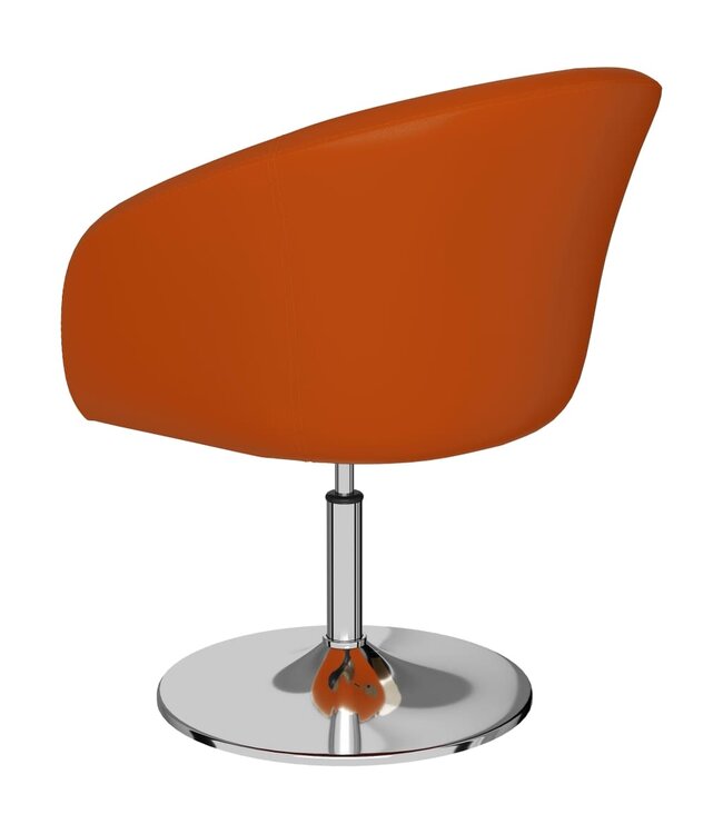 Eetkamerstoelen 2 st kunstleer oranje