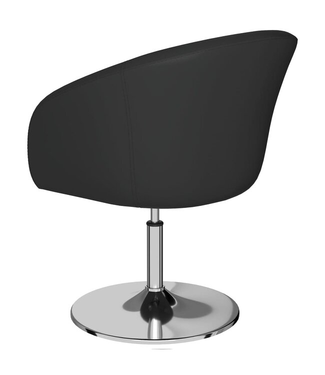 Eetkamerstoel kunstleer grijs