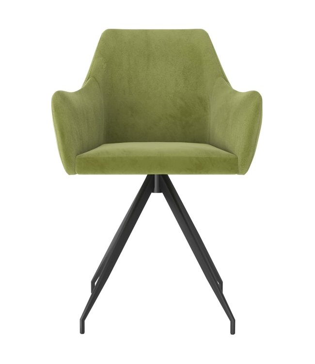 Eetkamerstoelen 2 st fluweel lichtgroen