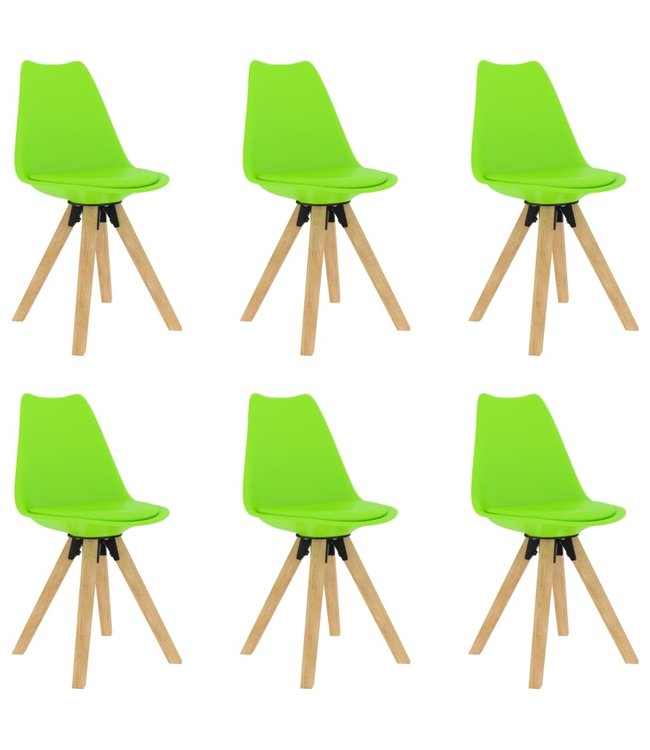 Eetkamerstoelen 6 st groen