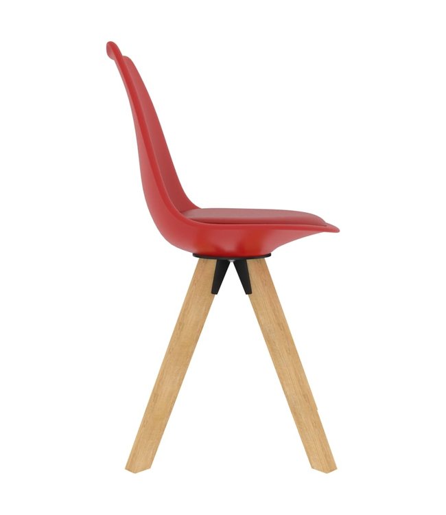 Eetkamerstoelen 6 st rood