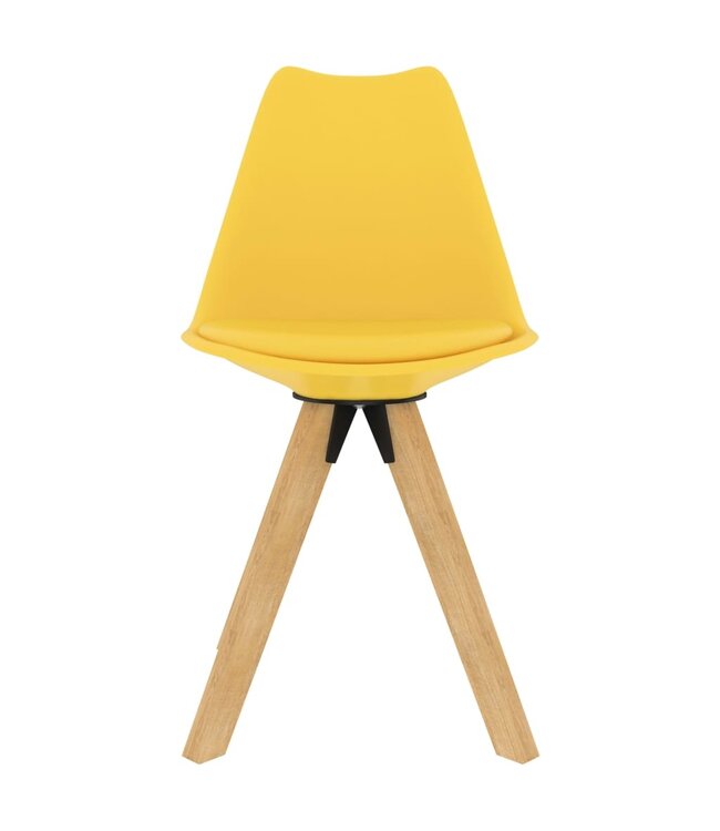Eetkamerstoelen 6 st geel