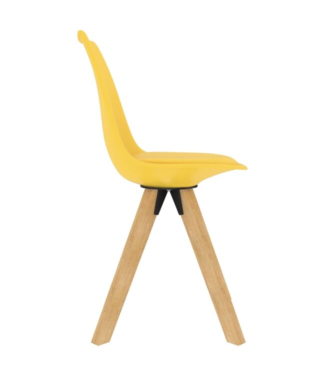 Eetkamerstoelen 6 st geel