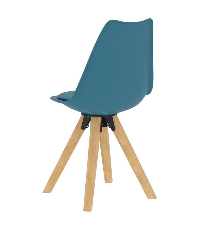Eetkamerstoelen 6 st turquoise