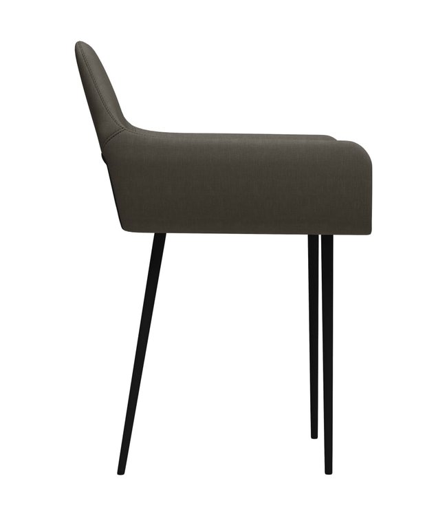 Eetkamerstoelen 4 st stof taupe