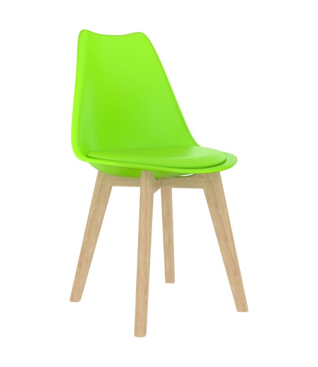 Eetkamerstoelen 6 st kunststof groen