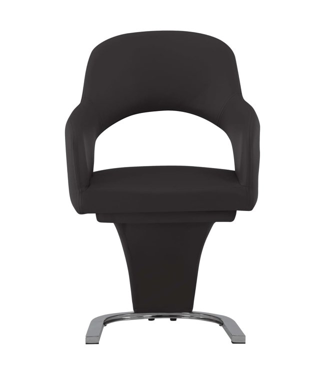 Eetkamerstoelen 4 st kunstleer bruin