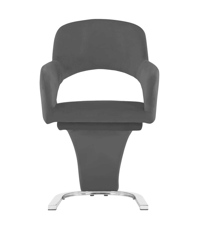 Eetkamerstoelen 6 st fluweel zwart