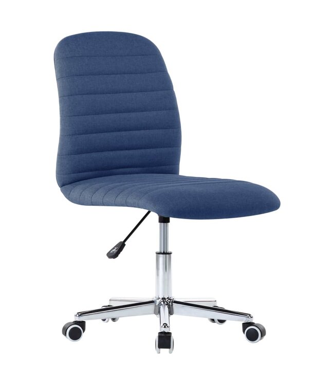 Eetkamerstoelen 4 st stof blauw