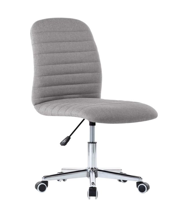 Eetkamerstoelen 4 st stof lichtgrijs
