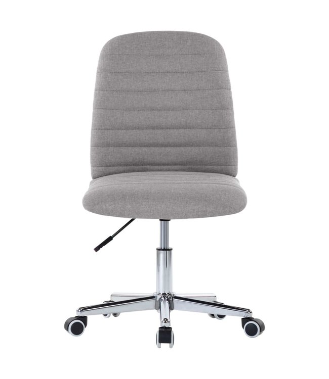 Eetkamerstoelen 4 st stof lichtgrijs