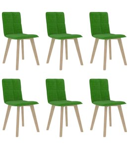 Eetkamerstoelen 6 st groen