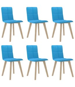 Eetkamerstoelen 6 st blauw