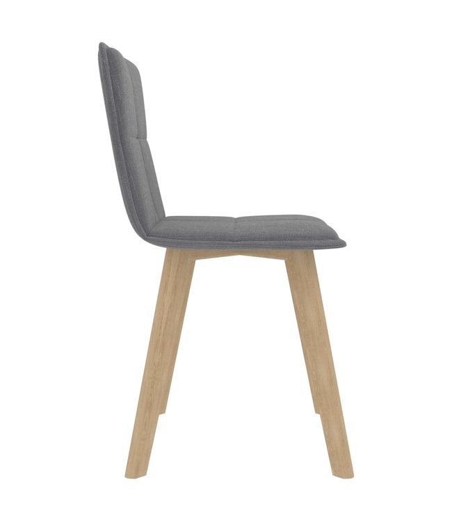 Eetkamerstoelen 6 st lichtgrijs