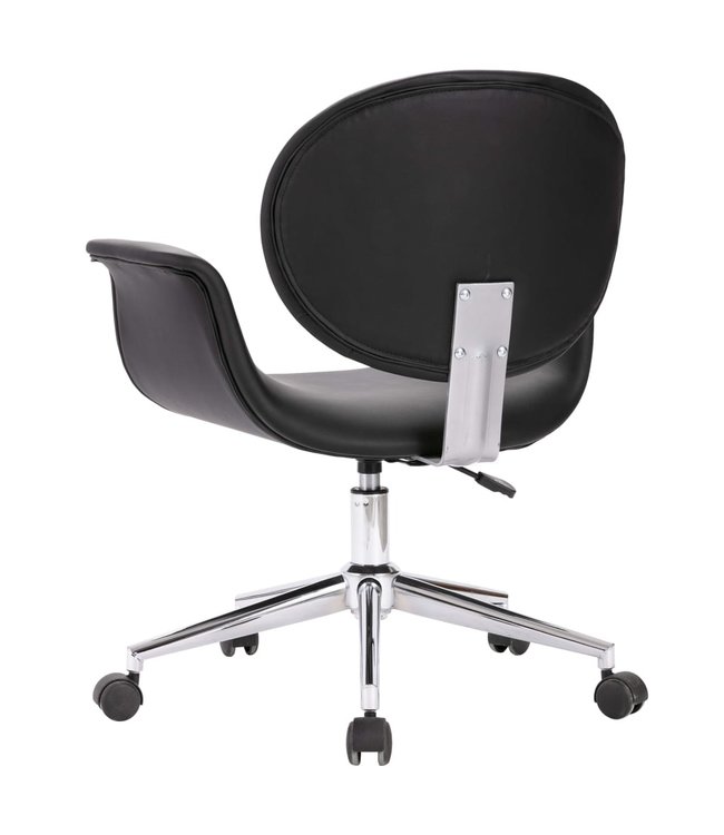 Eetkamerstoelen draaibaar 6 st kunstleer zwart