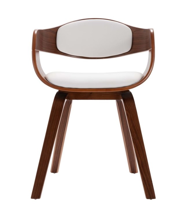 Eetkamerstoelen 4 st gebogen hout en kunstleer