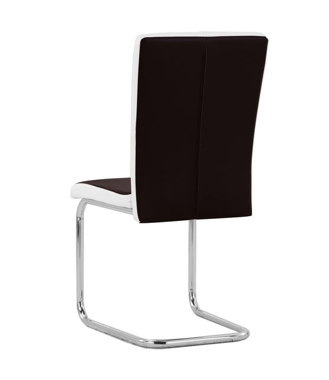 Eetkamerstoelen 6 st kunstleer bruin