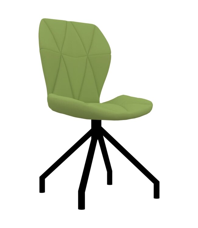 Eetkamerstoelen 6 st kunstleer groen