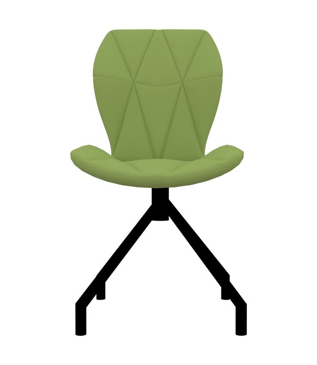 Eetkamerstoelen 6 st kunstleer groen