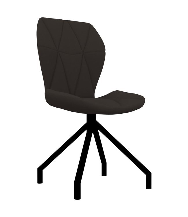 Eetkamerstoelen 4 st kunstleer bruin