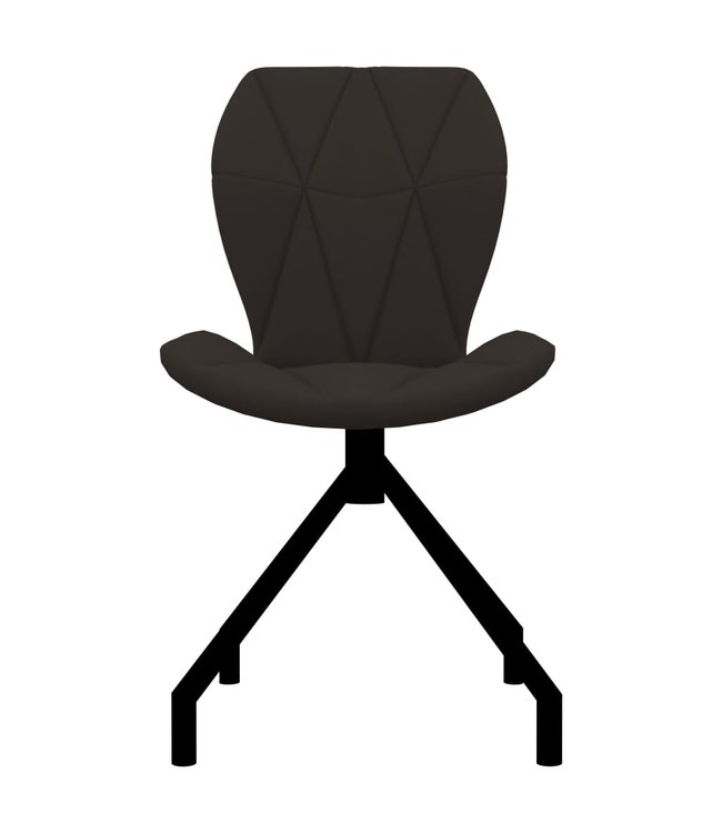 Eetkamerstoelen 4 st kunstleer bruin