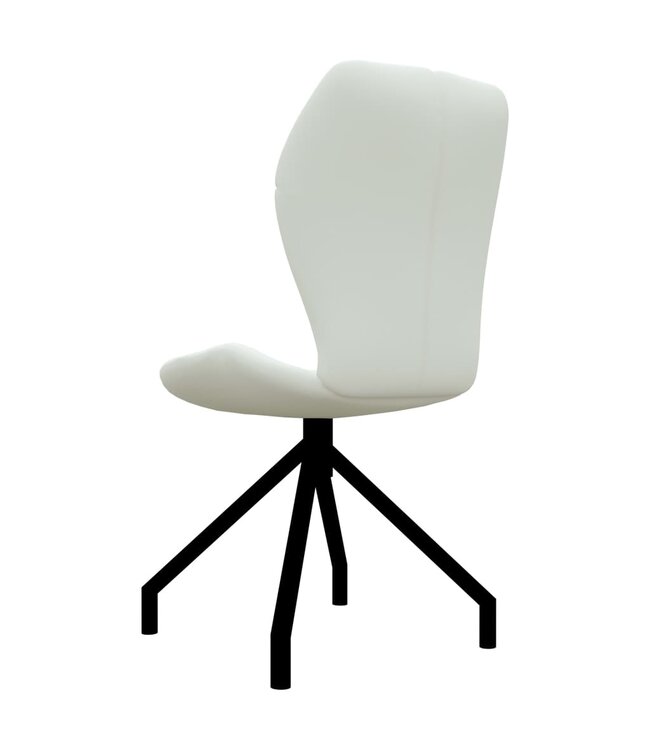 Eetkamerstoelen 6 st kunstleer wit
