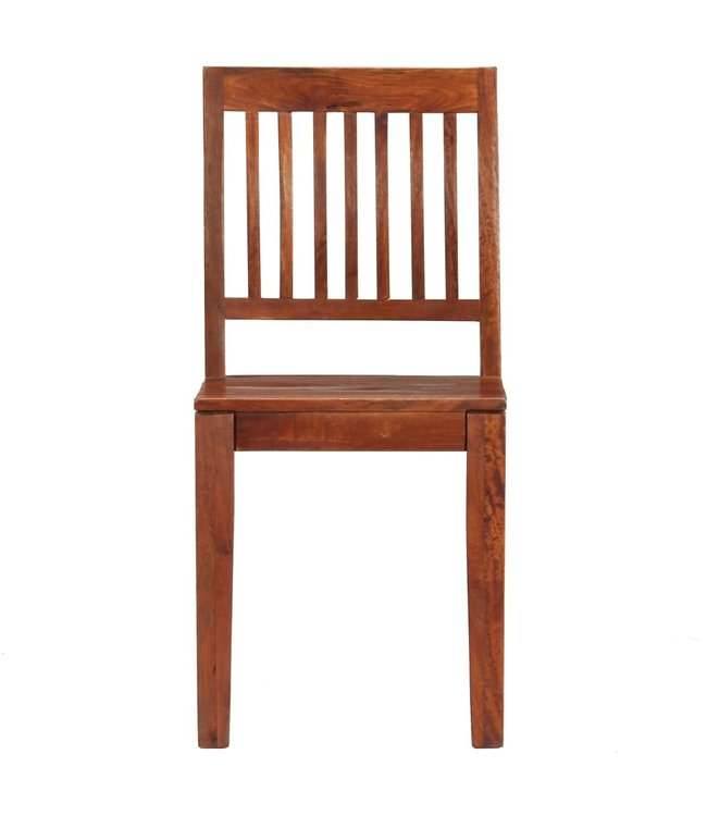 Eetkamerstoelen 6 st massief mangohout