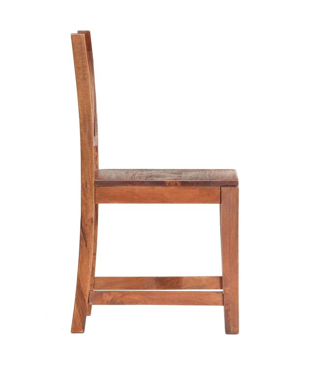 Eetkamerstoelen 6 st massief mangohout