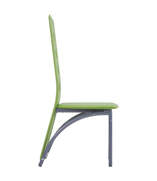Eetkamerstoelen 6 st kunstleer groen