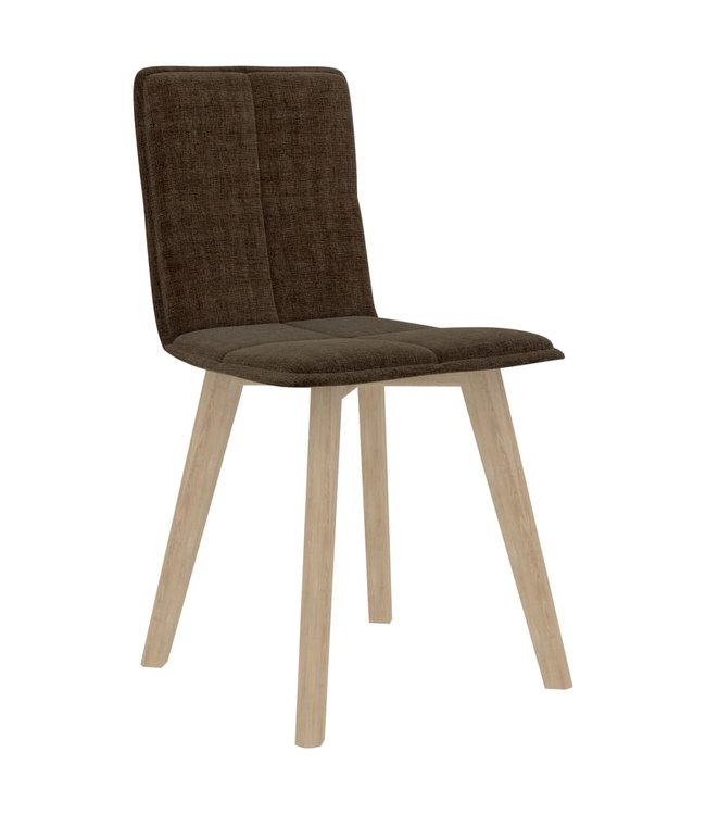 Eetkamerstoelen 4 st stof taupe