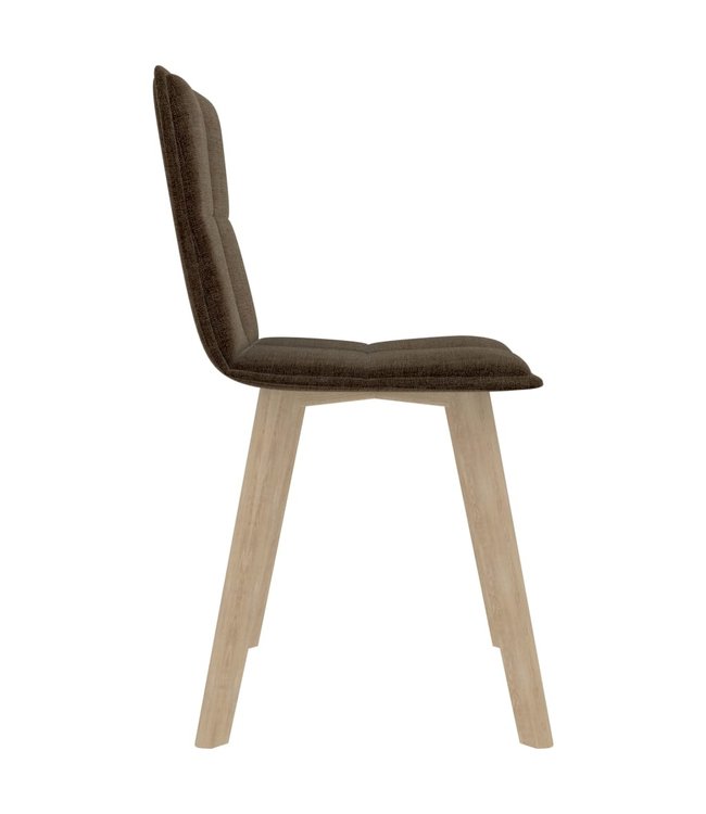 Eetkamerstoelen 4 st stof taupe